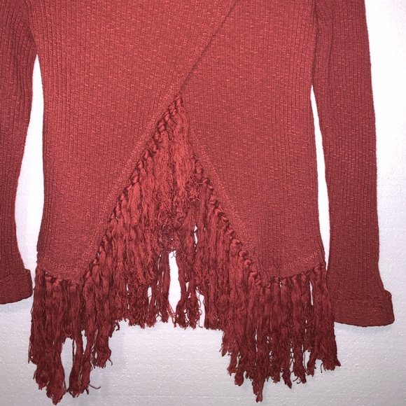 ANTHROPOLOGIE: Eri +Ali open back fringe sweater - Picture 5 of 8